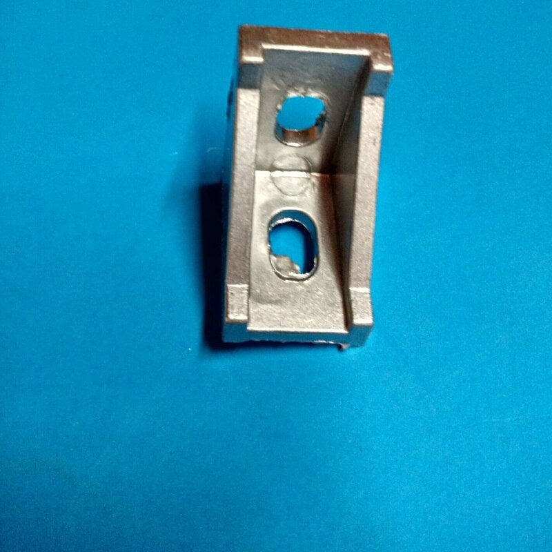 50pcs/lots corner fitting angle aluminum 20 x 20 L connector bracket fastener match use industrial aluminum profile