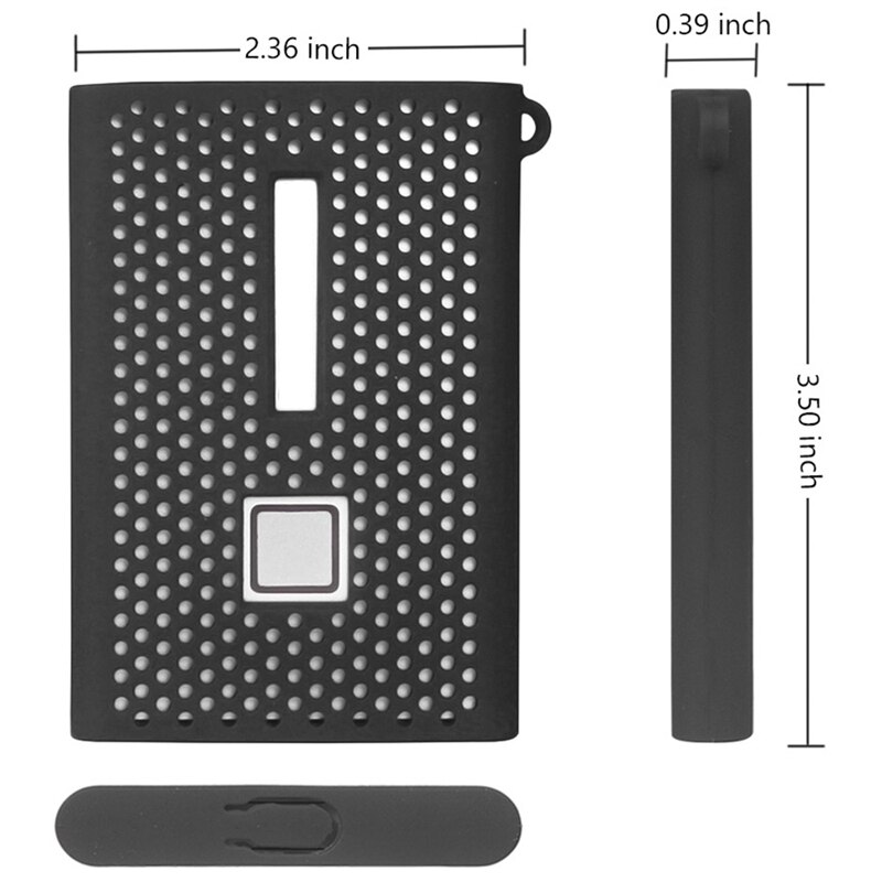 Funda protectora de silicona para Samsung T7 Press, funda de viaje para unidades externas de estado sólido SSD portátiles