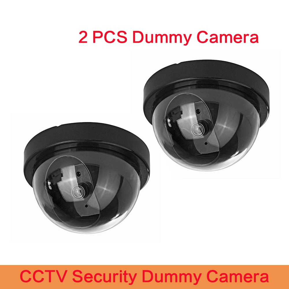 2 STUKS Dome Mini Camera Dummy Camera CCTV Flash Knipperende LED Video Surveillance Home Office Veiligheid Camera