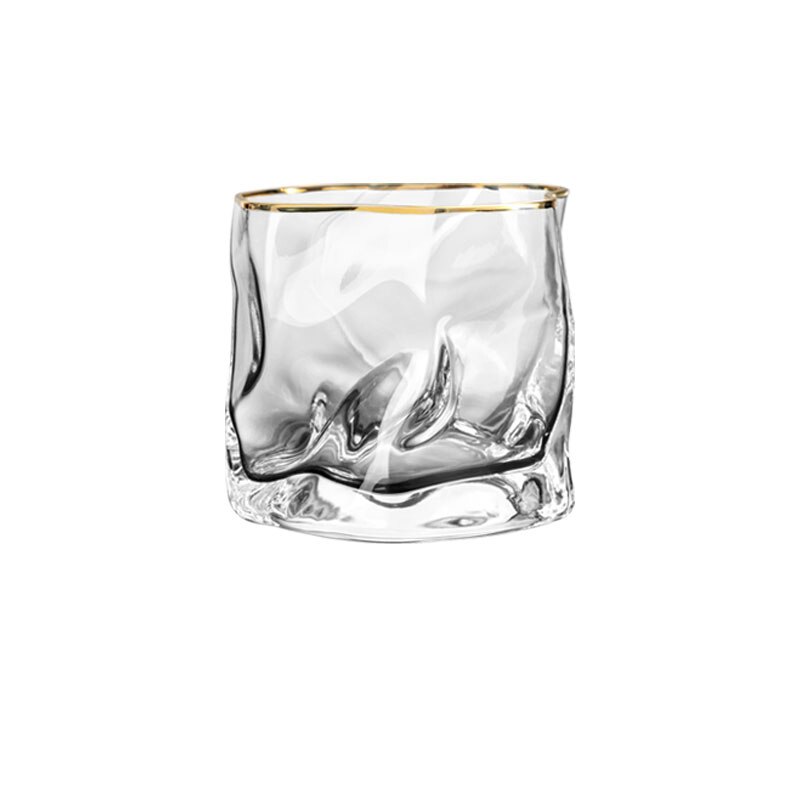 Nodic Origami Shape Glass Cup Glass Transparent Whiskey Glass Home Liquor Spirits Wine Glass Beer Glass Cocktail Glass