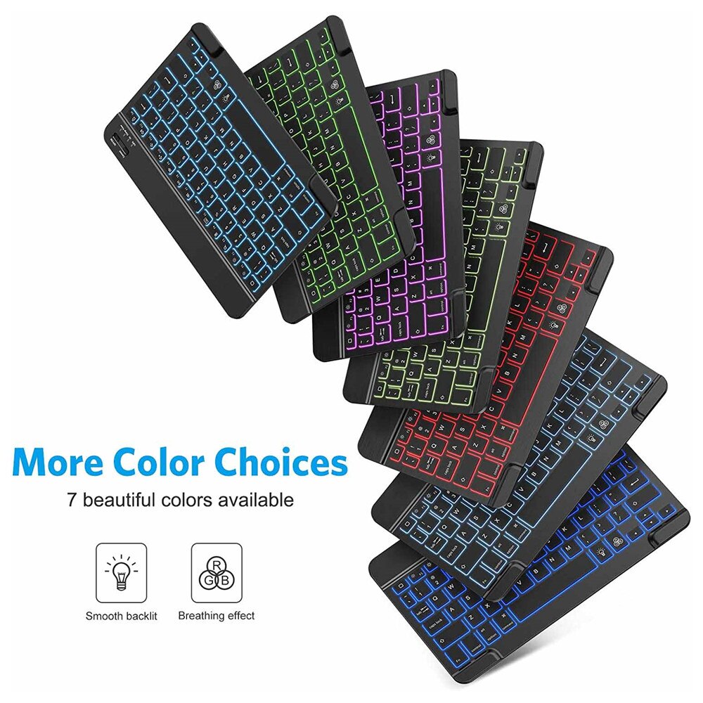 Für iPad Tastatur Backlit Universal Wireless Bluetooth Ultra Dünne Tastatur Für Samsung Xiaomi Huawei Apple Laptop Tablet Tastaturen