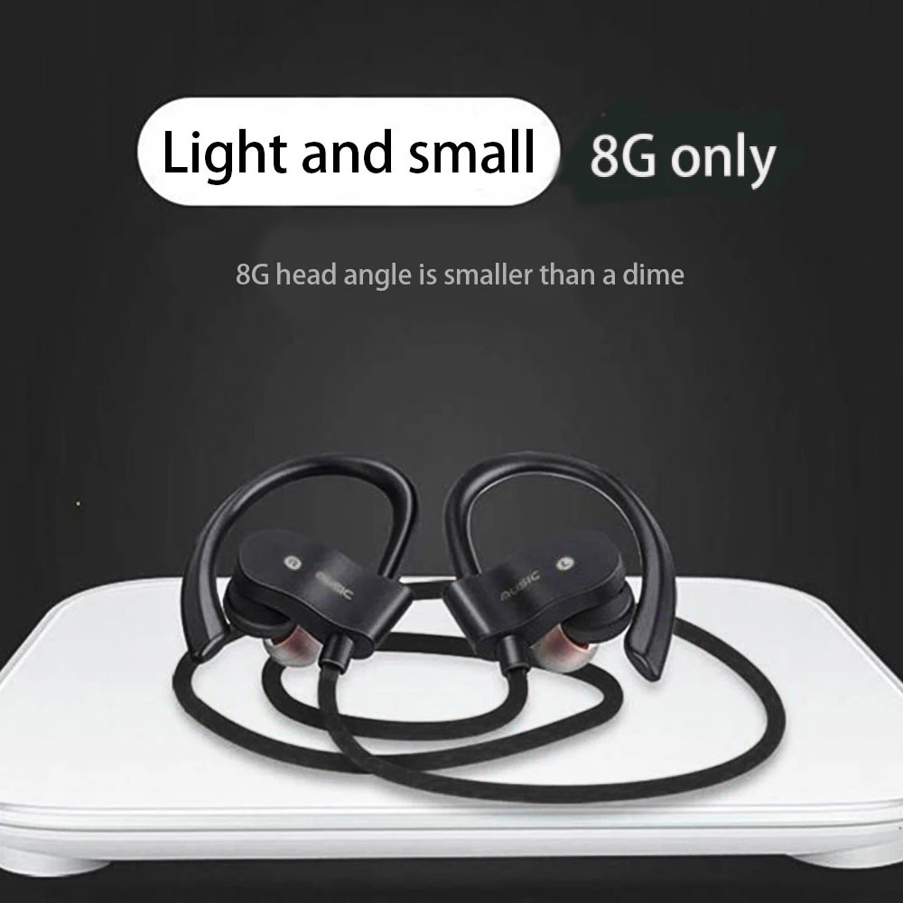 Trådløse hodetelefoner ørebøyle ørekrok ørepropper trådløse bluetooth-kompatible headset håndfri nakkebøyle med mikrofon bluetooth-øretelefoner