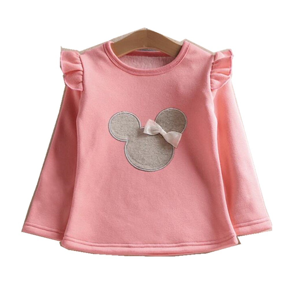 Peuter Kind Kleding Herfst Lange Mouwen T-Shirt Kids Cartoon Boog T-shirts Voor Baby Meisjes T-shirt Meisje Tops Tees 2 3 4 5 6 jaar