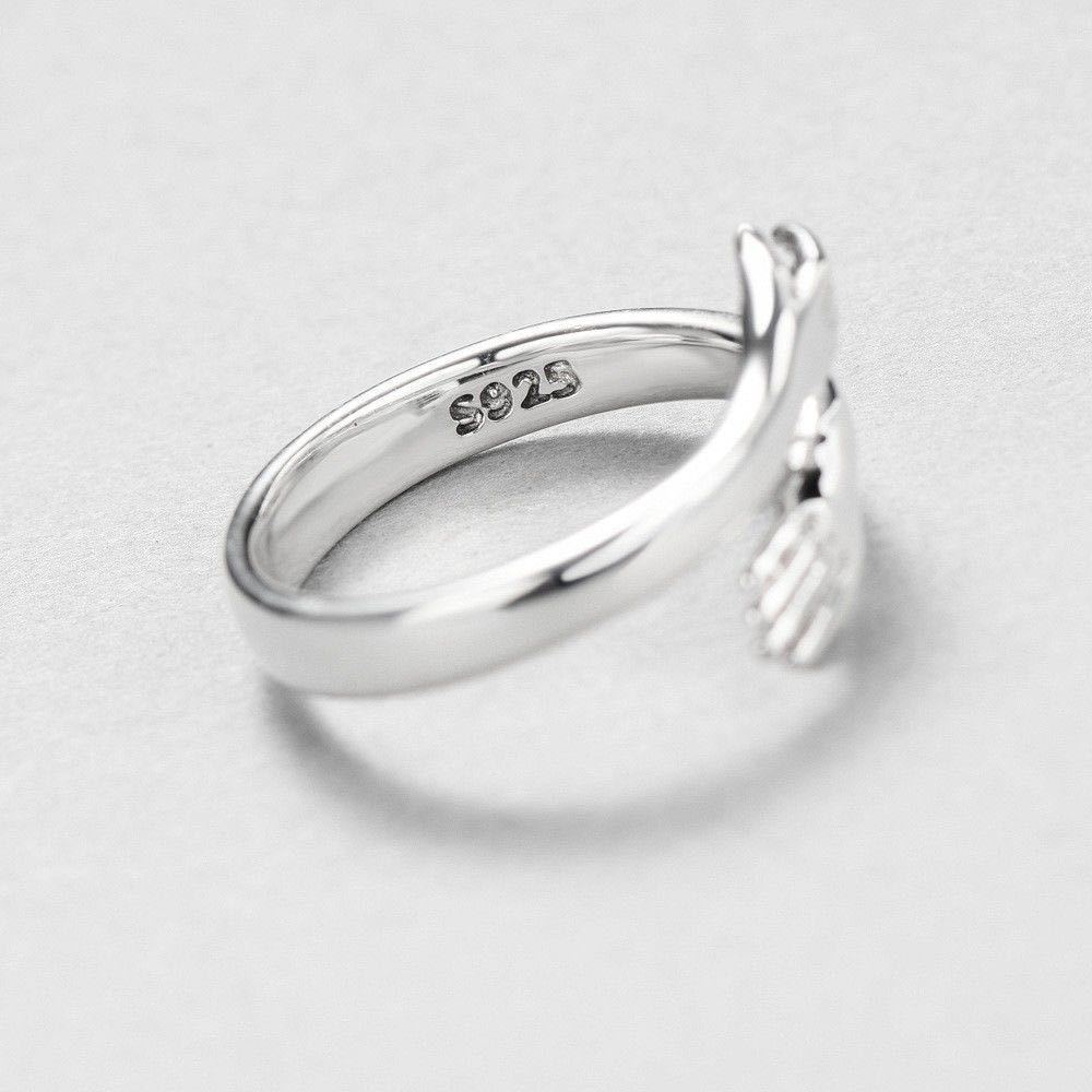 Valentijnsdag Liefde Knuffel Open Ring Retro Eenvoudige Ringen Brief Vinger Ring Unisex Maat Verstelbaar Ring Sieraden