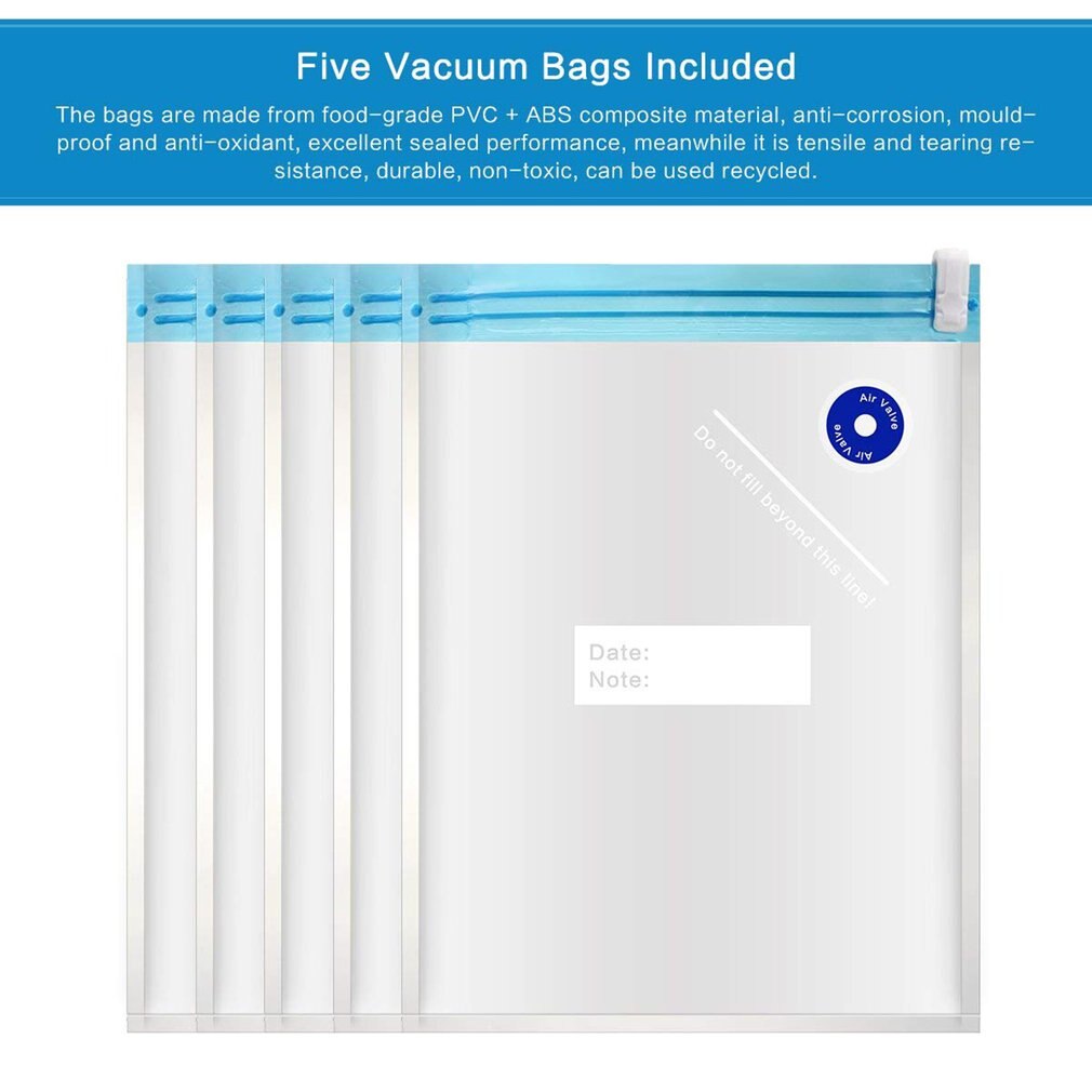 Mini Vacuum Sealer Machine USB Rechargeable Vacuum Sealing System Food Storage Saver Vacuum Sealing Machine