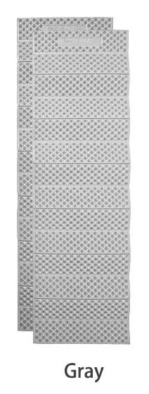 Esterilla ultraligera para acampar, colchoneta plegable de espuma para exteriores, Picnic, senderismo, equipo de senderismo, impermeable: Gray