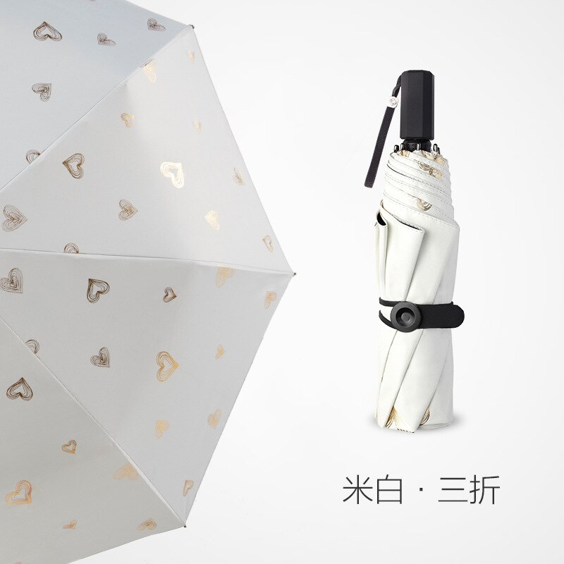 50% pocket sun umbrella sun protection ultraviolet sunshade folding women small portable sunny rain dual-use umbrella