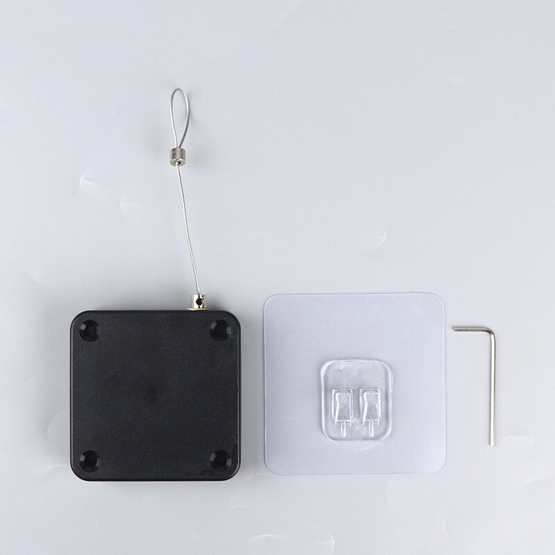 1 Set Black/White Door Closer Punch-Free Automatic Door Closers For Drawers Rawstring Bracket Door Automatic Closer 500G Pull: Black