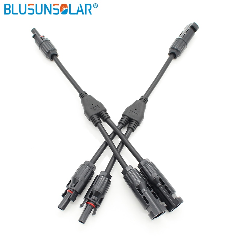 2 in 1 Solar Solar Connector Parallel branch Connector Male to Female Solar Parallel Connector DIY Solar Kits System