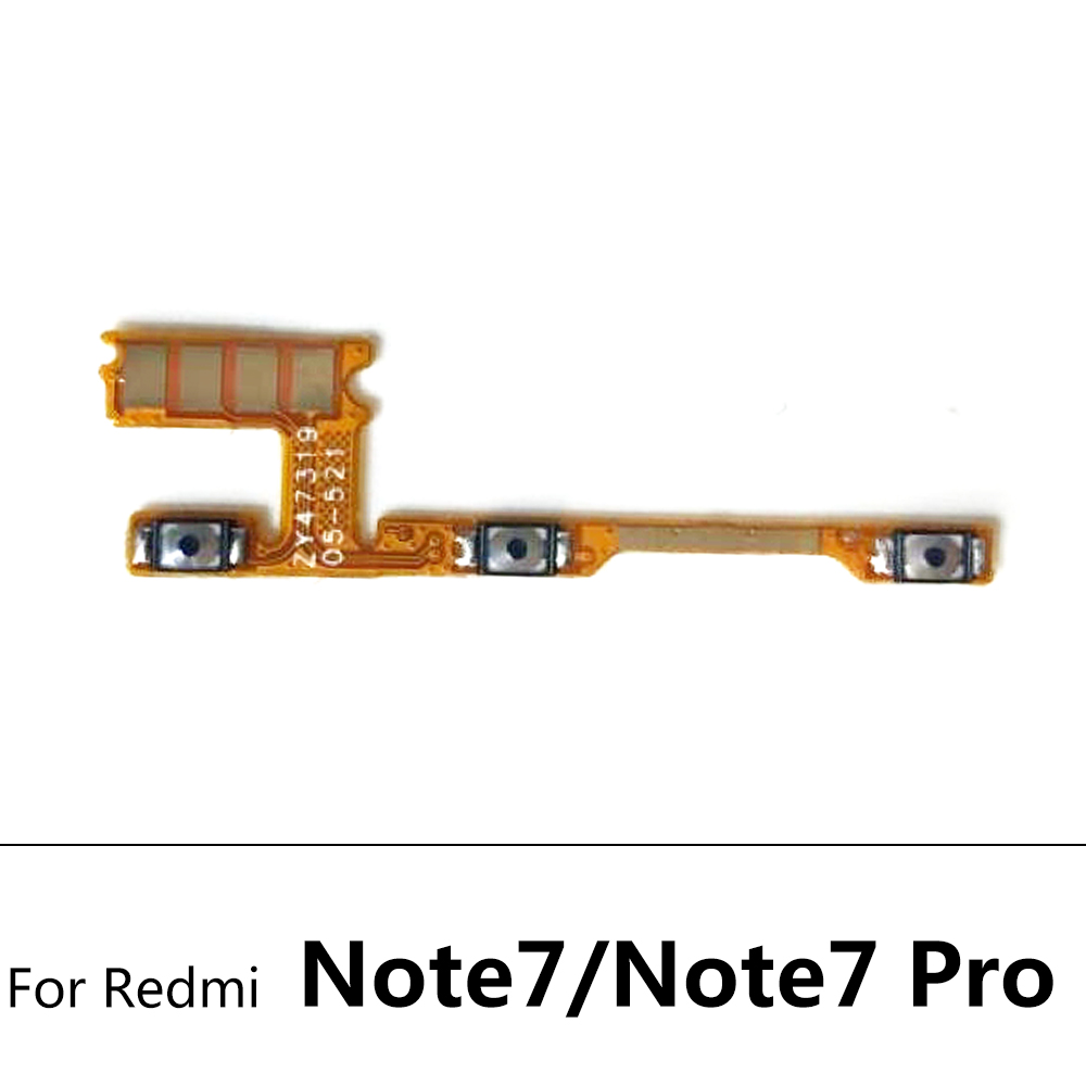 10 sztuk/partia, przycisk włączania i wyłączania boczny przycisk Flex Cable dla Xiaomi Redmi 6 6A 7 7A 8 8A 9 9A uwaga 6 7 8 8T 9 9S 10 Pro 5G: Redmi Note 7 Pro