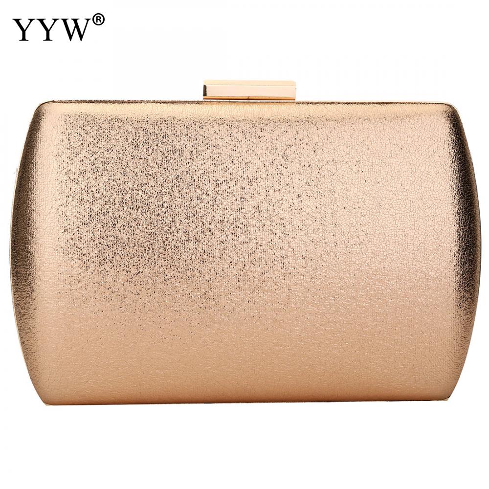 Clutch Bags For Women Gold Evening Bag Luxury Handbags Women Bags Solid Black Silver Party Shoulder Bag: gold