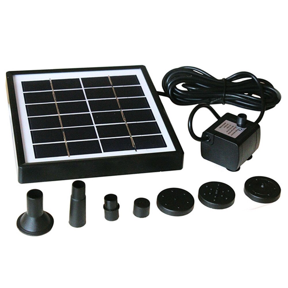 200L/H Fontein Pomp Zonne-energie Fontein Tuin Vijver Dompelpomp Zwembad Outdoor Solar Tuin Watering Kits 12V/5W