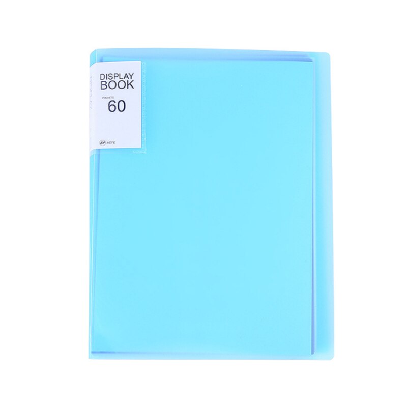 1Pc A4 Display Boek 40/60 Pagina Transparante Insert Map Document Opbergtas Voor Bank Campus Bestand Kantoor Werkplek Familie