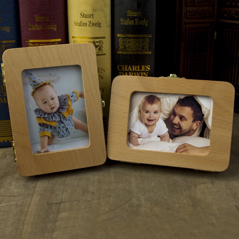 Children's Baby Deciduous Tooth Box Wooden Frame Tooth Storage Memorial Box For Milk Teeth UK