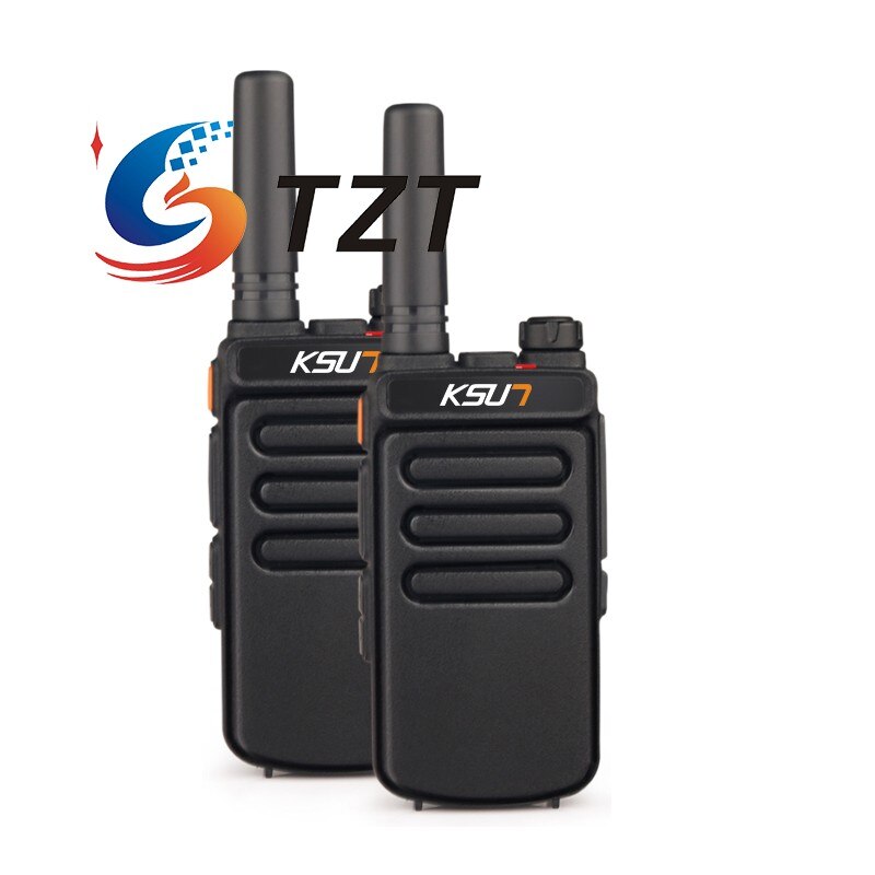Tzt 2Pcs X-65TFSI 8W 10Km Walkie Talkie Handheld Transceiver Uhf Transceiver Radio W/Charging Dock