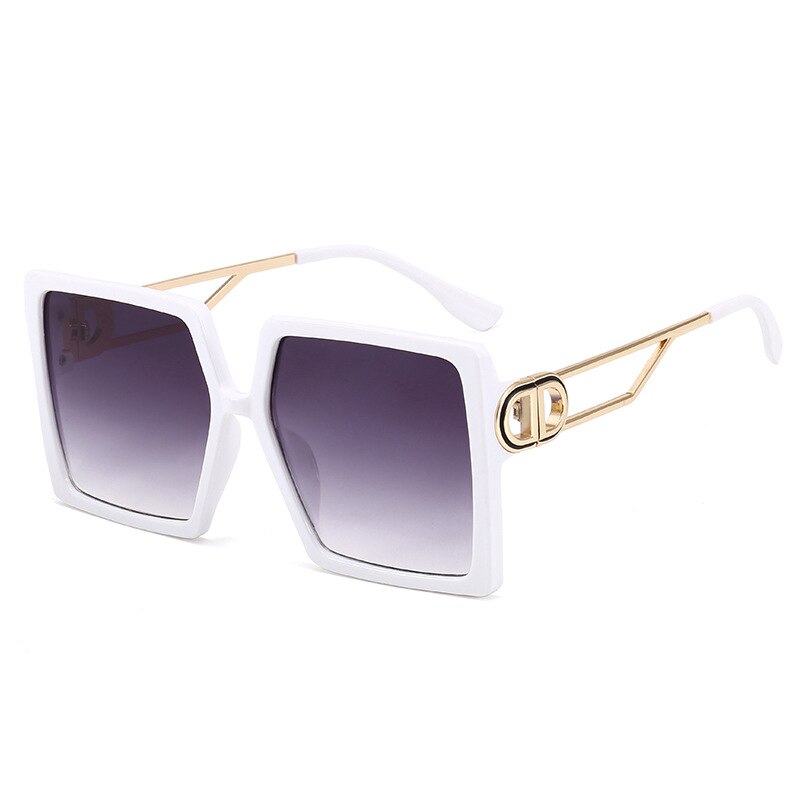 Overdimensionerede solbriller kvinder firkantede stel populære briller store firkantede stel kørende solbriller  uv400