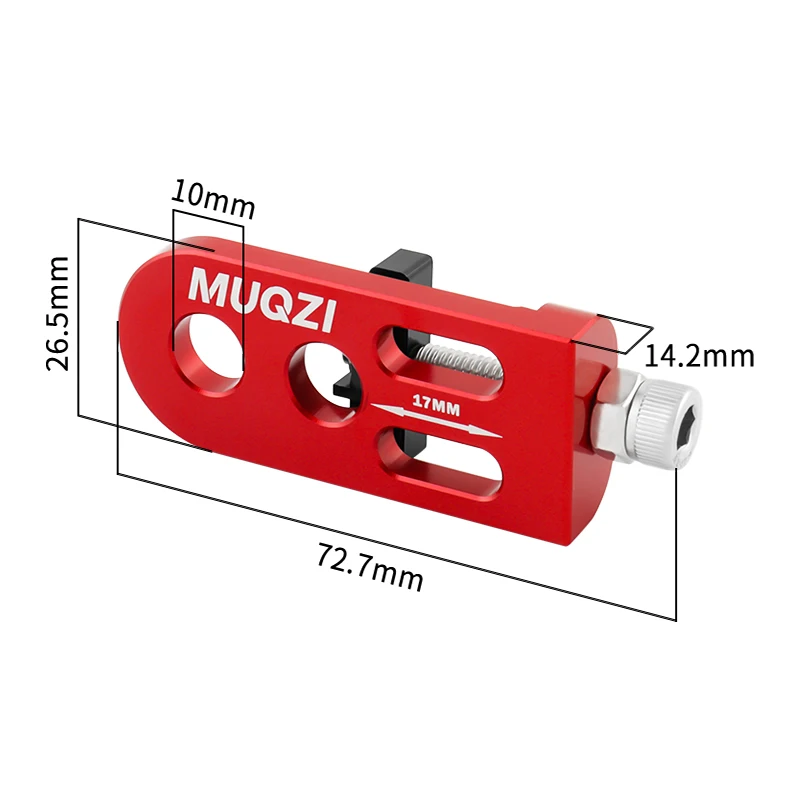 MUQZI Bicycle Chain Tensioner Single Speed Bike Chain Tension Adjuster Folding Fixed Gear Bike Chain Adjuster