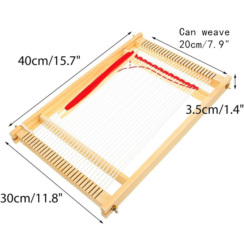 Wooden Tapestry Weaving Loom Kit Looms Hand-Knitted Machine DIY Woven Set Sewing Machine Home Waving Accessories Handmade Hook