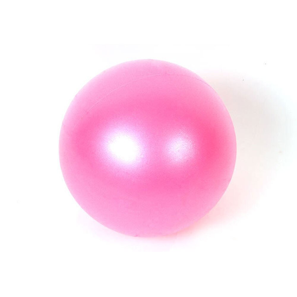 25cm Yoga Ball Exercise Gymnastics Pilates Ball Balance Exercise Gym Sports Ball PVC Indoor Home Training Mini Yoga Ball: pink