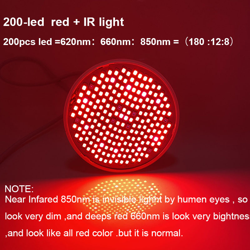 620nm 660nm 850nm E27 Red led plant grow lamp bulb Anti Aging Deep Light IR Infrared Phototherap for Body Skin Pain
