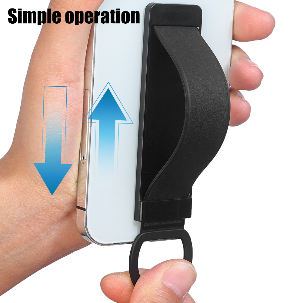 Support de doigt de bracelet universel, boucle Invisible, autocollant arrière de téléphone portable, support de bureau, poignée télescopique Push Pull