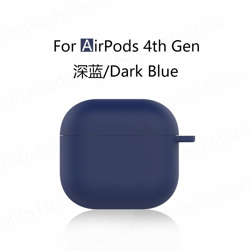 Para nuevos airpods 4 funda para auriculares apple funda protectora de silicona líquida para airpods 4 funda para auriculares inalámbricos Bluetooth: CORAL