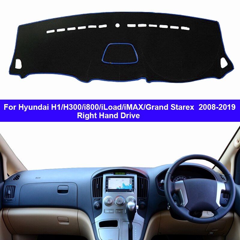 Bil instrumentbræt cover dashmat cape til hyundai  h1 h300 i800 iload imax grand starex - auto indvendig dashmat pad tæppe