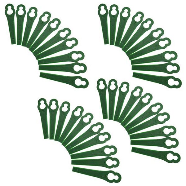 100 Plastic Lawnmower Strimmer Trimmer Blade Green For Bosch ART23 Accutrim