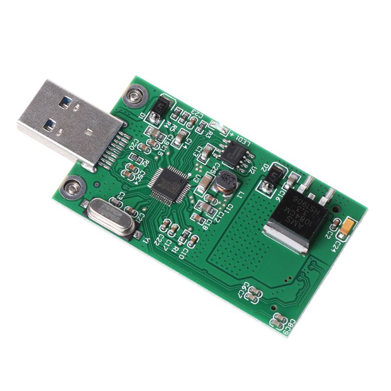 MSATA SSD to USB 3.0 Adapter Card ASM1153E High Speed Mobile U Disk Converter