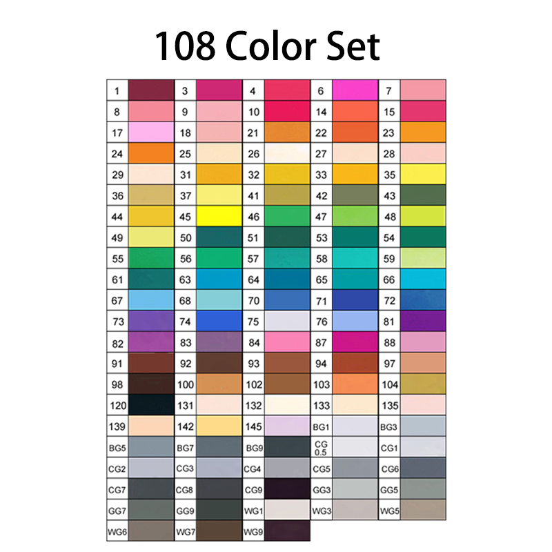 Touchfive Markers12/24/30/40/60/80/168 Farben Skizze Kunst Marker Stift Alkohol basierte Manga Marker Malerei Set Schule Kunst zubehör: Licht Gelb