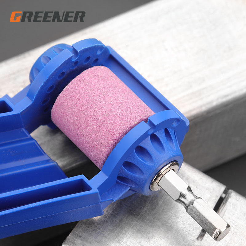 GREENERY Grinding Wheel Drill Bit Sharpener Hand Tools Nail Drill Bits Set Sharpener For Step Drill Dremel Accessories