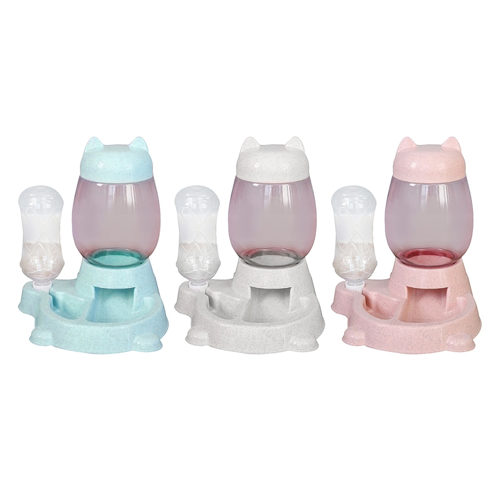 Dispensador de agua automático para mascotas, perros, cachorros, gatos, plato de comida antiderrames, cuenco para beber
