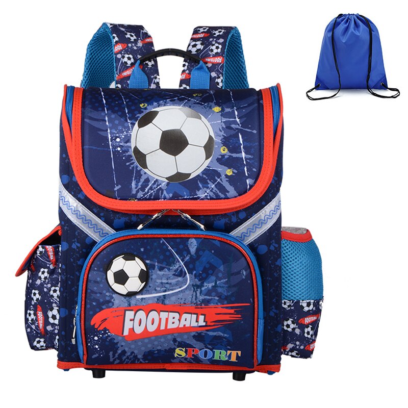 Jungen Schule Rucksäcke Orthopädische 3D aufbringen freundlicher Packsack freundlicher Grundschule Taschen Art Jungen Rucksack