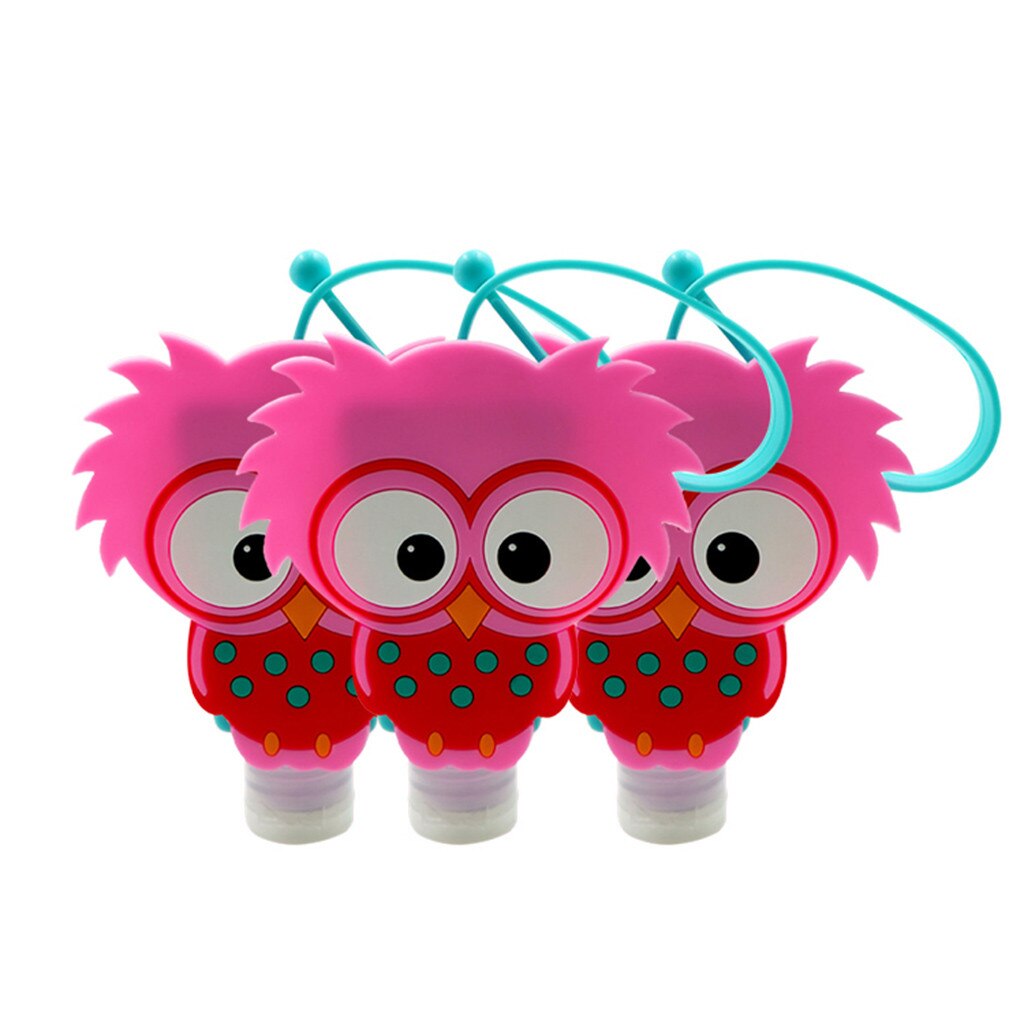 3Pcs Handdesinfecterend Doseren Draagbare Hangen Dispenser 30Ml Kinderen Cartoon Leuke Wegwerp Handdesinfecterend Outdoor Portabl P817: B