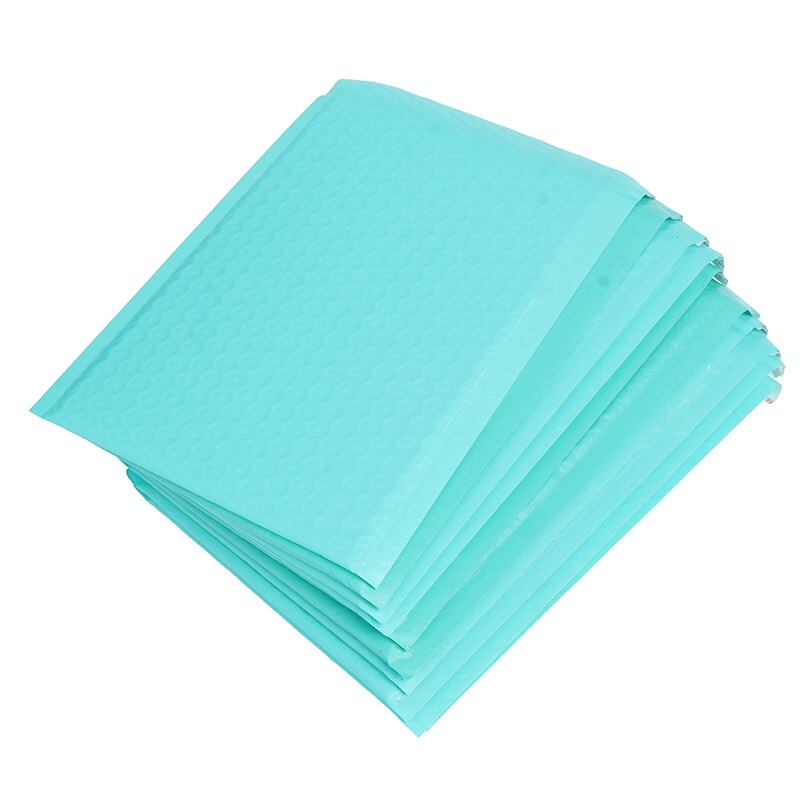 10 Stuks 180X230Mm Bruikbare Ruimte Teal Poly Bubble Mailer Enveloppen Padded Mailing Zak Zelfsluitende Verpakking Zakken