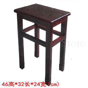 Solid wood dining Bar stool home restaurant stool dining chair makeup wooden stool high reinforcement board school student stool: unit cm 8