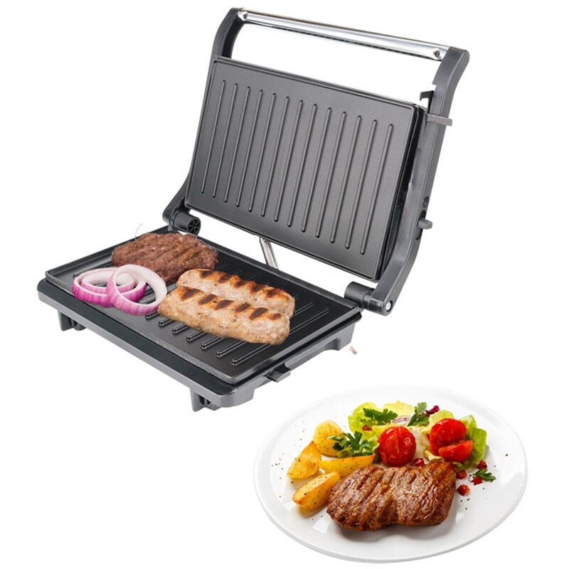 ！-Multifunctional Heating Electric Baking Pan Steak Machine Panini Machine EU Plug