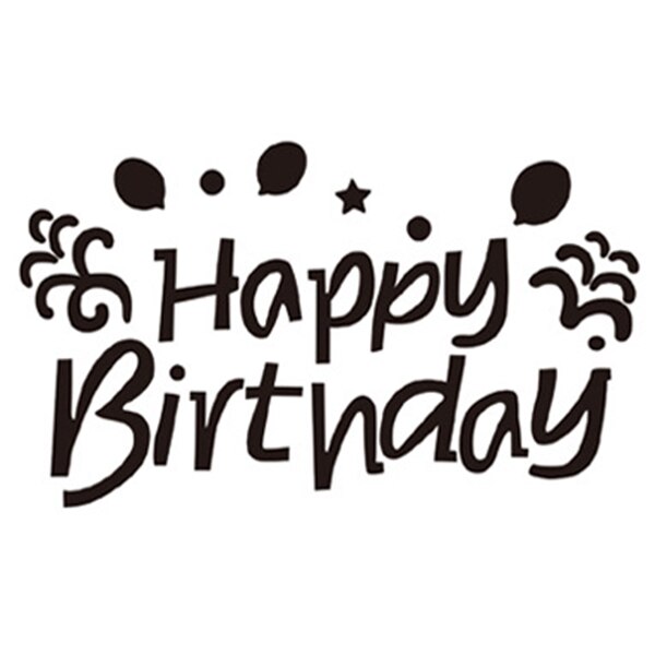 Gelukkige Verjaardag Ballon Decal Aluminiumfolie Ballon Decoratie Stickers Scrapbooking Craft Feestartikelen SEC88: Roze
