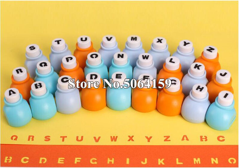 26 English letter / alphabet craft hole punch set Scrapbook Handmade punchers paper cutter