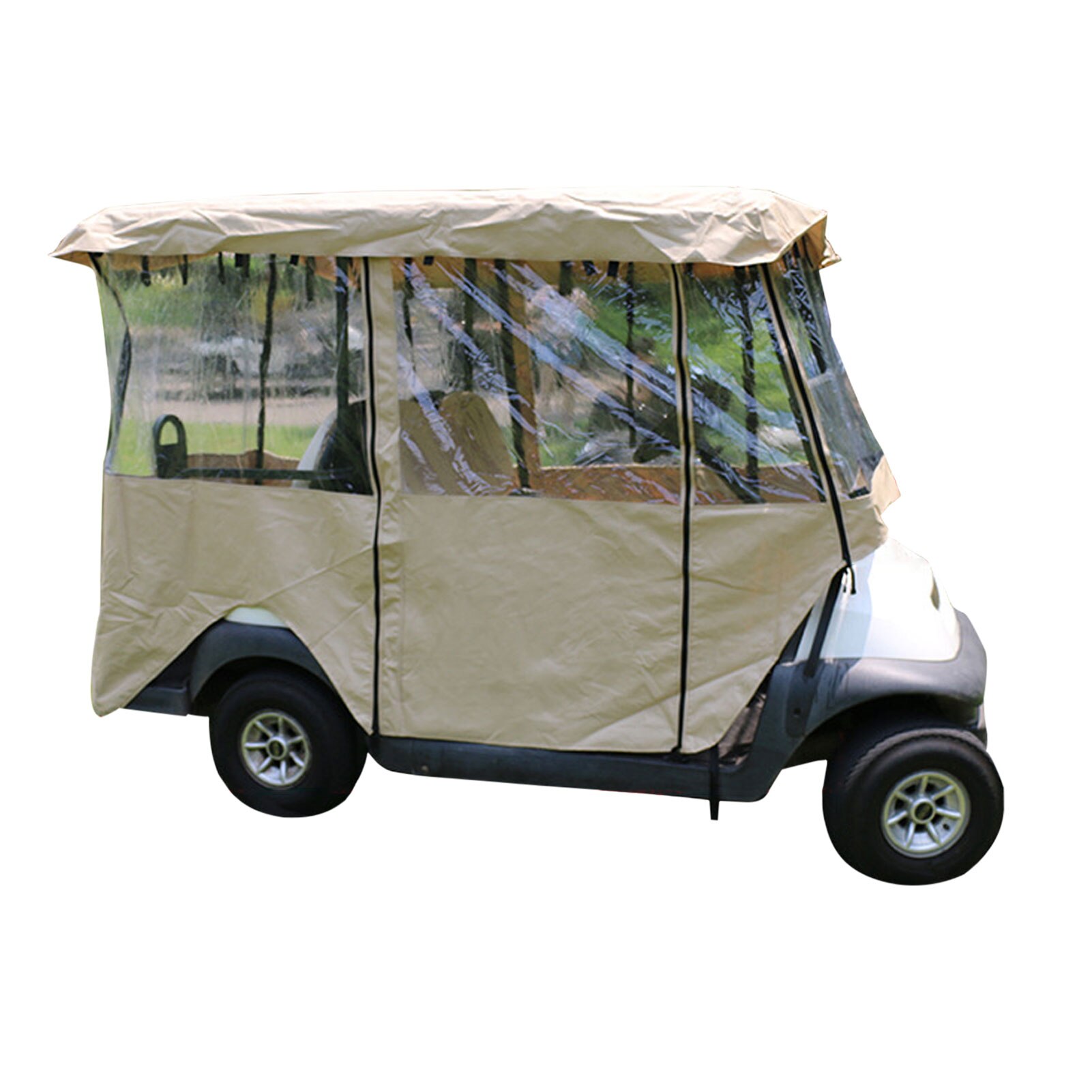 4 Passenger Golf Cart Rain Cover Rainproof And Sunscreen Durable Transparent Golf Accessories