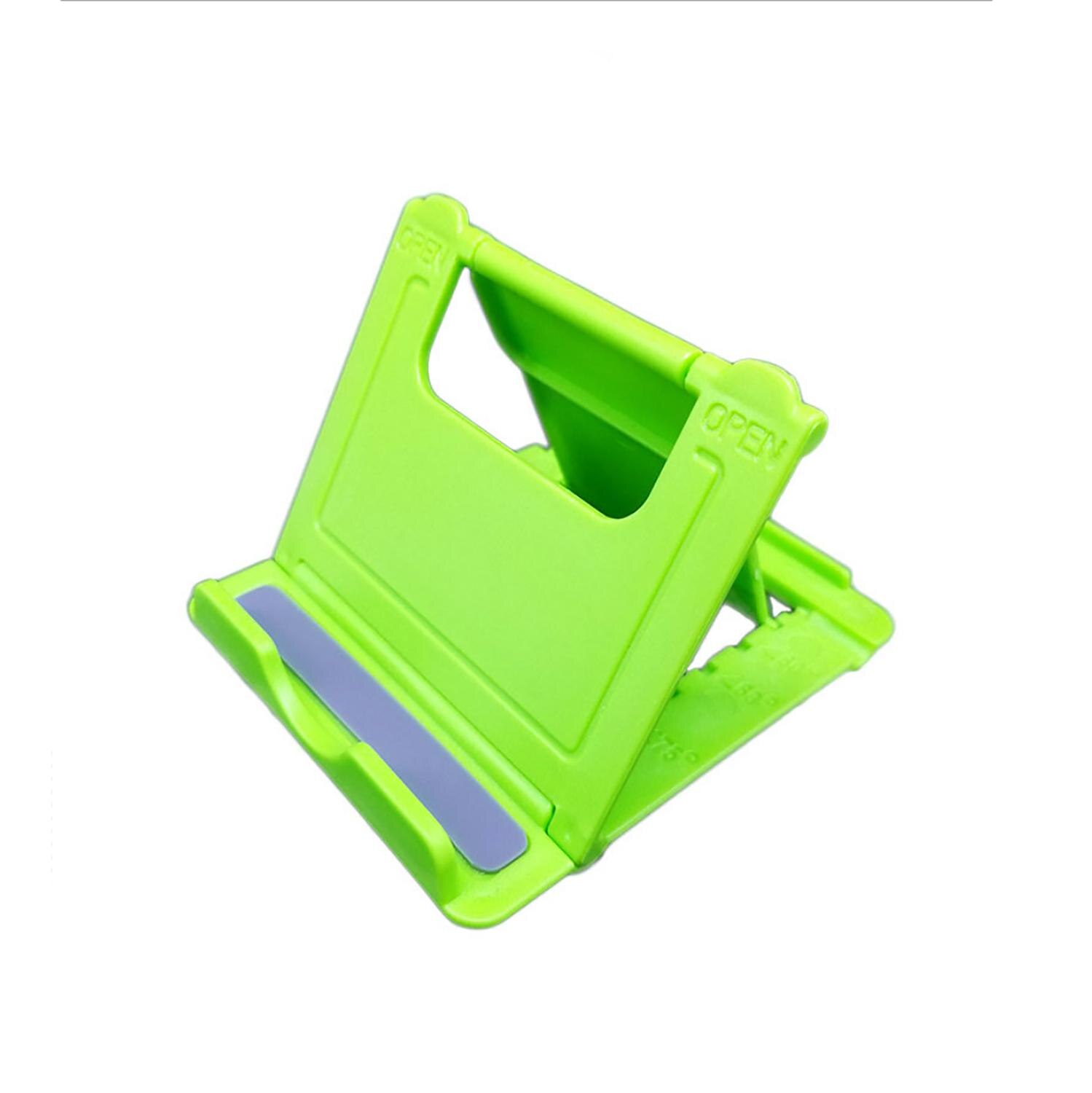 2pcs desk accessories Iphone holder Lazy Desktop Bracket Mount Stand Base bracket Foldable desk phone holder for iphone x 12: Green