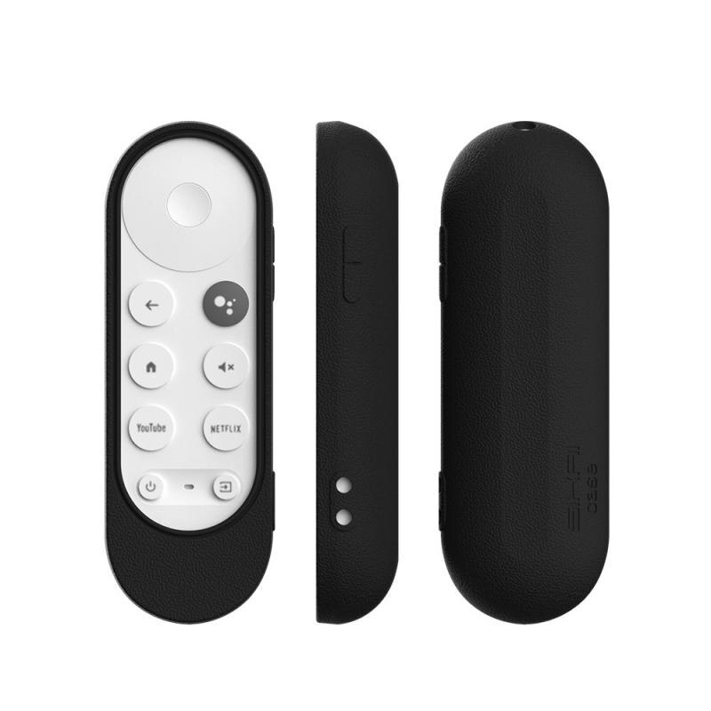 Silikone taske til chromecast til -google tv stemme fjernbetjening stødsikker beskyttende cover til chromecast stemme fjernbetjening med loop