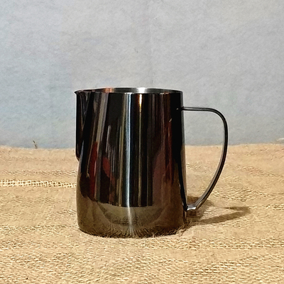 600ml Jarra de Café do Aço Inoxidável Jarro de Leite Frothing Pitcher Puxar Flor Ferramentas Acessórios Para Barista Café Xícara De Café Expresso: E