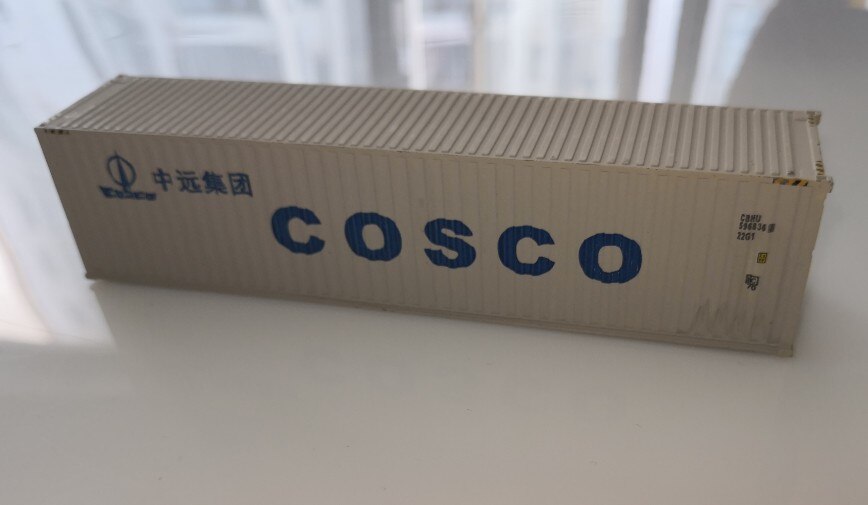 1/87 Prachtige Model Trein Ho 40GP Container Diy Logistiek Scène Container .: COSCO