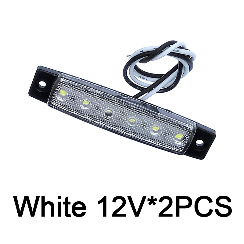 Luz LED para coches, camiones, remolques, luces de liquidación para remolque, barco, luz indicadora, luces para camiones, 2 piezas, 12V, 24V: Azul