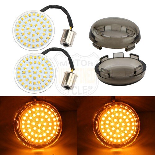 TCMT Black LED Rear Turn Signals For Harley Sportster XL 883 & 1200 (1992-2022)
