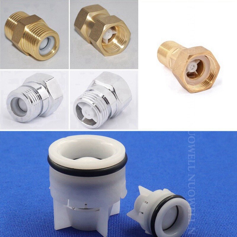 50~2Pcs 15~50mm Plug-in Plastic Check Valve Gas Water Stop One-way Control Connector Protection Anti Drip Valves