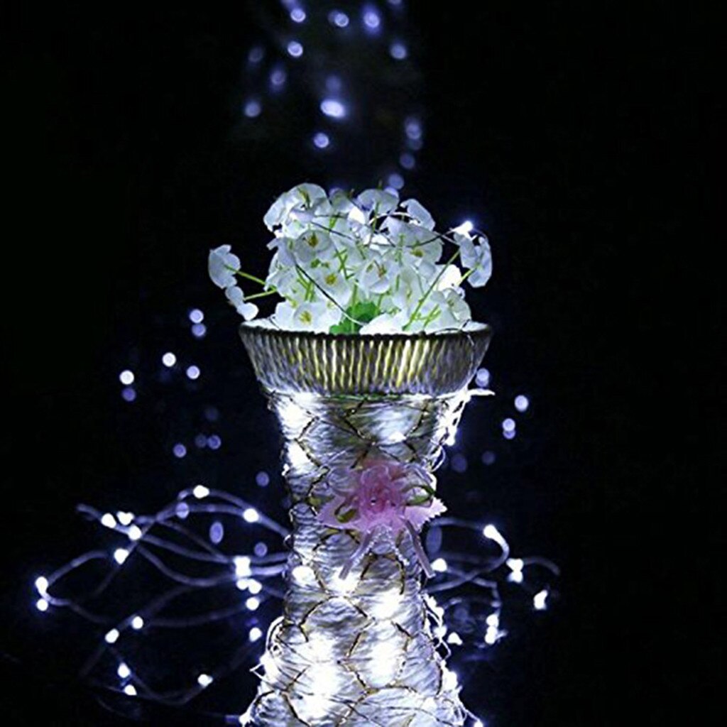 Cadena de luces 14 Uds. En forma de corcho LED luz de noche luz estrellada lámpara de botella de vino para San Valentín boda decoración del hogar #0614