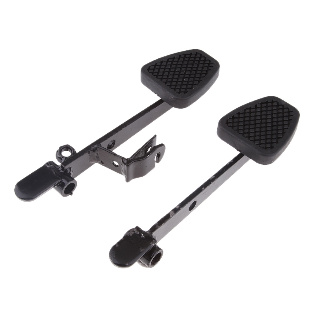 2 Pieces Brake & Throttle Pedals for Go Kart UTV ATV Racing - Black