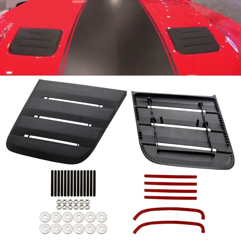 For Ford Mustang Roush + Car Black Engine Outlet Decorative: Default Title